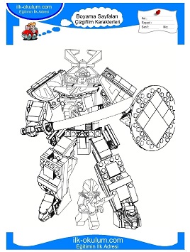Çocuklar İçin Power Rangers Boyama Sayfaları 
